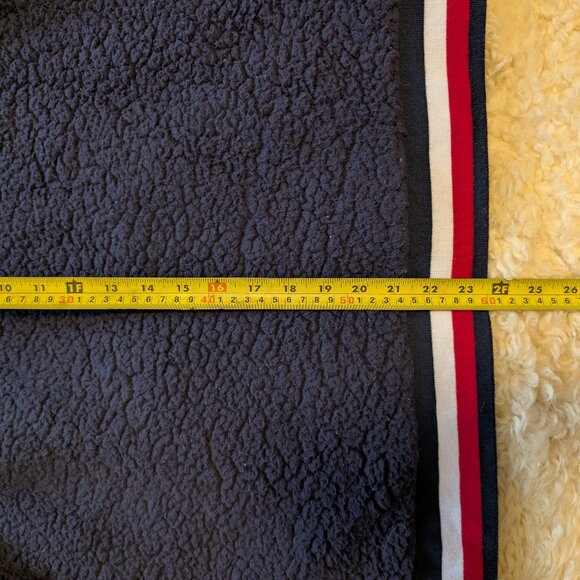 Tommy Hilfiger Women's Sport Sherpa 1/4 Zip Pullover | Navy, Size Medium - Picture 8 of 10